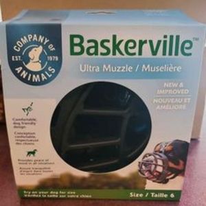 💥NWT  Baskerville basket muzzle size 6 black #1507